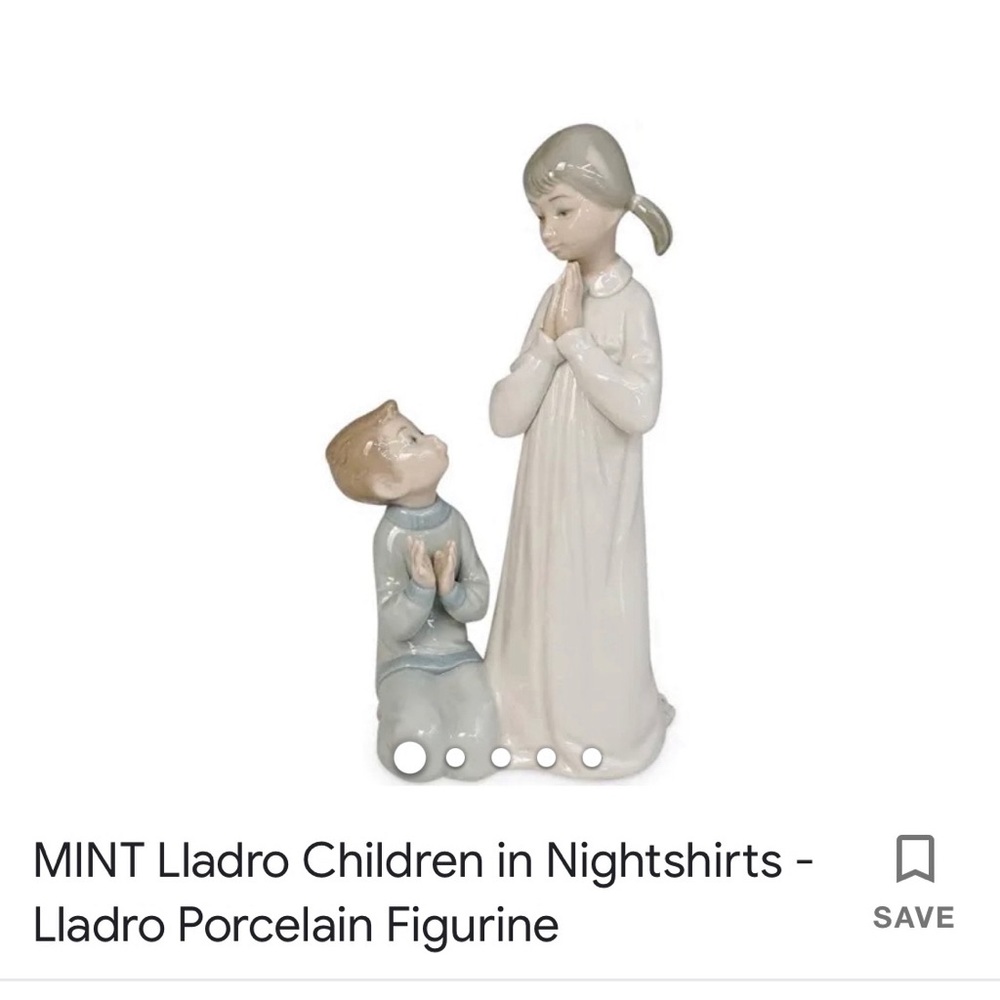 Mint Condition LLadro Spanish figurine - Children praying.